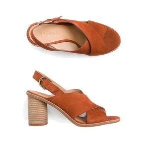 Madewell Jayna Crisscross Suede Heel